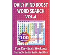 Daily Mind Boost Word Search Vol. 4: Fun, Easy Brain Workouts (Travel Size 6"x9")