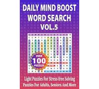 Daily Mind Boost Word Search Vol. 5: Light Puzzles for Stress-Free Solving (Travel Size 6"x9")