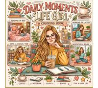Daily Moments Life Girl Coloring Book: Relax, unwind, and celebrate the beauty of everyday life.