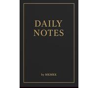 Daily Notes: Minimalist Black & Gold Notebook by MKMKK