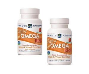 Daily Ómega3 Kids Pack 2 x 30 Cápsulas Masticables Nordic Naturals