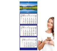 Daily Organizing Calendar, Holidays Blocks Calendar, Monthly Planning Calendars, Vertical Holiday Calendars, 3 Month Calendar 2025 for Travel Planning, 13.19x8.66x0.79 pulgadas