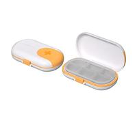 Daily Pill Box Organizer - 4/6 Grids Medicine Container, con función de corte, de gran tamaño vitamina viaje caso píldora titular (5 colores) Adawd
