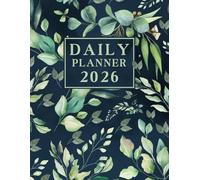 Daily Planner 2026: One day one page, 1st January to 31st December 2026, 365 days, 8.5x11 inches, |Theme: Navy Cover |