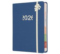 Daily Planner 2026 One Page Per Day, A5 Hardcover 2026 Diary - Jan to Dec 12 Month Agenda, Standard Daily Journal with Hourly Slots for Executive & Personal Use (Dark Blue)