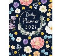 Daily Planner 2027: One day one page, 1st January to 31st December 2027, 365 days, 8.5x11 inches, |Theme: Flowers |