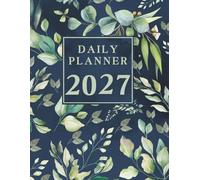 Daily Planner 2027: One day one page, 1st January to 31st December 2027, 365 days, 8.5x11 inches, |Theme: Navy Cover |