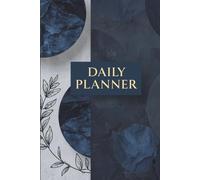DAILY PLANNER: 365-Day Professional Productivity Journal for Men - Undated Hourly Schedule, Daily Priorities & Goal Tracker - Elegant Navy Blue Marble Design