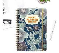 Daily Planner, 5 años Planning Coil Bound Datebook, 2026, 2030 Monthly and Yearly Scheduler, Organized Layout for School, Student, Business, and Work Desk Planning, Goal Setting 8.27x5.91x0.79