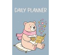 Daily Planner: 6 by 9 inch Paperback Undated Agenda Notebook With Space For Notes, Book Lover Gift