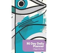 Daily Planner 90 Days - Undated Productivity Journal: Daily Organizer with 2 Pages per Day for Time Blocking, Goal Setting, To-Do Lists & Notes - Minimalist Layout for Women and Men