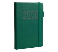 Daily Planner Book, A5 Schedule Organizer with Strap Closure, 2026 Vertical Journal for Students, Work, Travel, Fitness Goals, School Planning, Business Notes, Home Management Tool