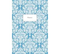 Daily Planner / Hourly from 5:30am to 10:30pm / Undated / School Home Work and Personal To Dos and Priorities: Theme: Vintage, Regency / Sky Blue - White
