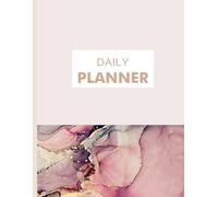 Daily Planner: Hourly Schedule, Priorities, Fitness & Water Tracker - 80 Pages to Stay Focused, Organized & Productive