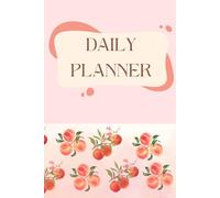 Daily Planner: Peach Print A4 Guided Daily Organizer for Productivity, Wellness, and Self-Care, To Do Lists