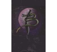 Daily Planner Snake and Machete Purple and Green Design Artwork: Artistic design cover on day to day journal.