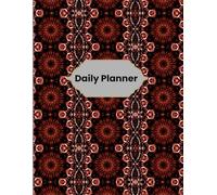 daily planner- The dark red and black patterned cover with a minimal heart design simply adds charm to it; gives this unusual look