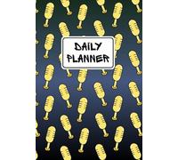 Daily Planner with a Microphone Pattern Cover by Hip-Hop Cow: Gratitude Log, Exercise & Meal Tracker - Perfect for Productivity & Wellness