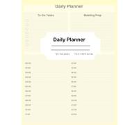 Daily Planner with Hourly Schedule | To-Do List, Meeting Planner & Notes | Minimalist Pastel Aesthetic | 120 Pages | Teacher & Professional Organizer: Perfect for Teachers, Busy Professionals, Students & Moms | Boost Productivity with Easy Daily Planning