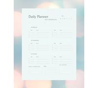 Daily Planner with Top Priorities, Time Management, and Affirmations: Organize Your Day Effectively | 8”x10” with 122 Pages
