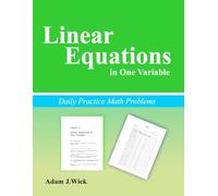 Daily Practice Math Problems: Linear Equations in One Variable