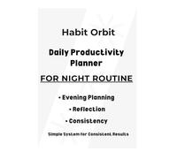 Daily Productivity Planner for Night Routine: Simple Evening System for Reflection, Planning and Consistency