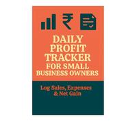 Daily Profit Tracker for Small Business Owners - Log Sales, Expenses & Net Gain
