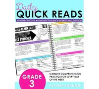 Daily Reading Warm Ups: Passages for Bell Ringers or Daily Quick Reads - 3rd GRADE