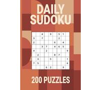 Daily Sudoku Puzzle Book: 200 Easy to Read Sudoku Puzzles From Very Easy to Hard, Daily Sudoku, Beginner Sudoku, Advanced Sudoku | 6x9 inches, 2 ... | Good For Holidays, Journeys or as a gift