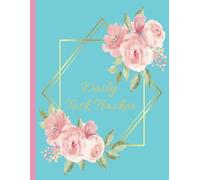 Daily Task Tracker | To Do List Notebook | Designed and Made in the USA |Journal to Track Tasks | Lined pages with boxes to check, 8.5 x 11, 110 Pages