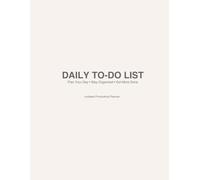 Daily to-do list: Undated productivity planner