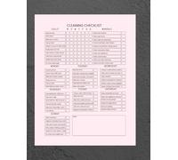 Daily, Weekly & Monthly Cleaning Checklist: Simplify Your Home Cleaning Routine | Organized Cleaning Planner for a Clean and Clutter-Free Home | 8.5”x11” with 122 Pages