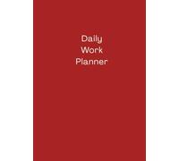 Daily Work Planner - A4 Undated Productivity Journal for ADHD Professionals | One Page Per Day | Organise Tasks, Prioritise Goals, Take Meeting Notes | Hardcover | RED