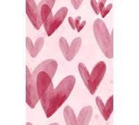Daily Writing Notebook A5 Size with 150 Lined Pages for School, College, Office, Home and Travel - Perfect for Note Taking, Journaling, Project ... Tracking and Creative Thinking | Heart shape