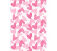 Daily Writing Notebook A5 Size with 150 Lined Pages for School, College, Office, Home and Travel - Perfect for Note Taking, Journaling, Project ... Tracking and Creative Thinking | Heart shape