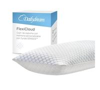 Dailydream FlexiCloud Almohada Cervical con SENSICE™, Espuma viscoelástica, Relleno Ajustable, 80 x 40 cm, Blanco