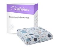 Dailydream Manta con peso para niños, 100% algodón, 2,3 kg, 90 x 120 cm, diseño de bosque
