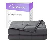 Dailydream Manta terapéutica ponderada algodón, 7 kg para Adultos, 155 x 200 cm, Gris