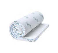Dailydream Topper Viscoelástico 160x200 cm, Memory Foam, 5 cm de Alto | Edición Aloe Vera, sobrecolchón viscoelástico con funda suave al tacto, base antideslizante y correas elásticas.