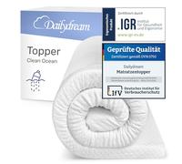 Dailydream Topper viscoelástico para colchón de 140x200, Grosor 5cm, Sobrecolchón Memory Foam, Edition Clean Ocean, Model M, Cubrecolchón de Espuma, Espuma viscoelástica, Espuma Memoria, Topper Sofa