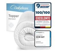 Dailydream Topper viscoelástico para colchón de 140x200, Grosor 5cm, Sobrecolchón Memory Foam, Edition Standard, Model M, Cubrecolchón de Espuma, Espuma viscoelástica, Espuma Memoria, Topper Sofa
