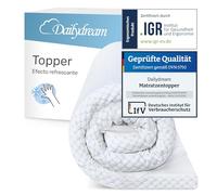 Dailydream Topper viscoelástico para colchón de 160x200, Grosor 5cm, Sobrecolchón Memory Foam, Edition Cool Touch, Model M, Cubrecolchón de Espuma, Espuma viscoelástica, Espuma Memoria, Topper Sofa
