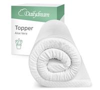 Dailydream Topper viscoelástico para colchón de 180x200, Grosor 5cm, Sobrecolchón Memory Foam, Edition Aloe Vera, Model M, Cubrecolchón de Espuma, Espuma viscoelástica, Espuma Memoria, Topper Sofa