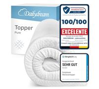 Dailydream Topper viscoelástico para colchón de 90x200, Grosor 7cm, Sobrecolchón Memory Foam, Edition Standard, Model L, Cubrecolchón de Espuma, Espuma viscoelástica, Memoria, Topper Sofa