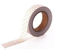 Dailylike Cinta adhesiva algodón puntos amarillo, marrón y rojo 15mm.x5m.