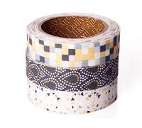 Dailylike Set 3 cintas adhesivas algodón twilight 15mm.x3m.