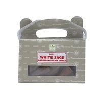 DAILYLIVE Caja de 24 conos de incienso Backflow Salvia Blanca | Satya Sai Baba