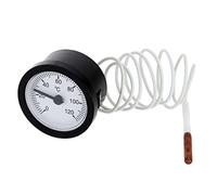 dailymall 0-120 ° C Termómetro de Agua Líquida Sensor de Indicador de Temperatura Capilar 5,5 Cm Dial de Lectura Remota con Tubo Capilar