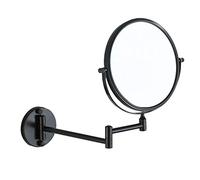 dailymall 1x / 3x Espejo De Maquillaje De Doble Cara Montado En La Pared Con Aumento, Espejo De Doble Cara Con ángulo Ajustable Para Tocador De Baño - Negro