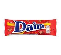Daim - Barrita de chocolate con caramelo crujiente - 28 g - Pack de 6 unidades